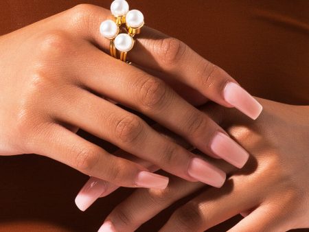 BLOOM PEARL COCKTAIL RING Hot on Sale