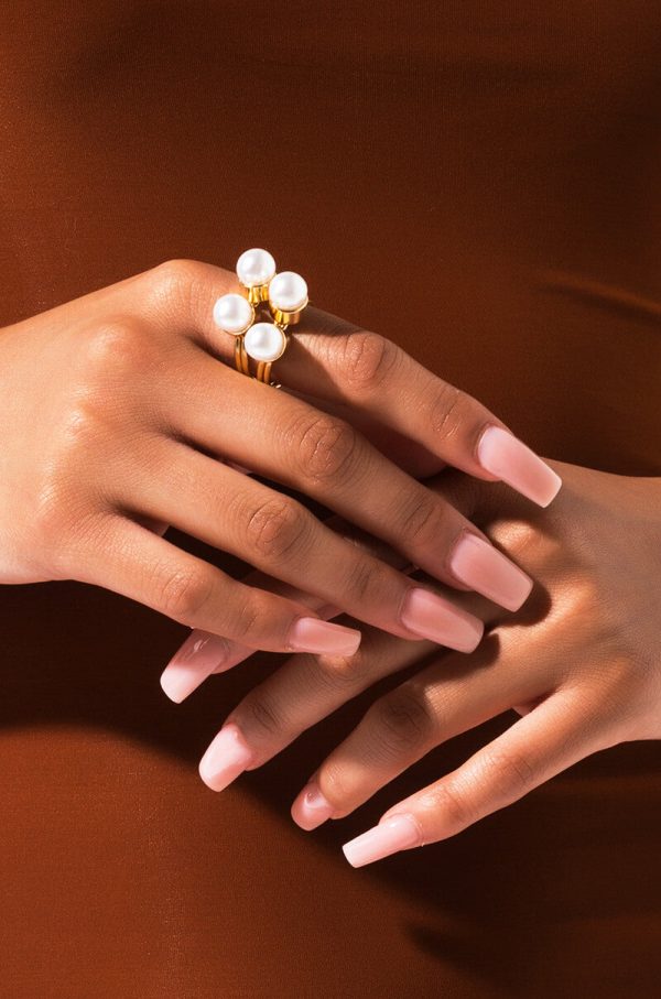 BLOOM PEARL COCKTAIL RING Hot on Sale