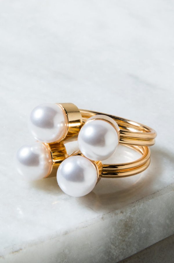 BLOOM PEARL COCKTAIL RING Hot on Sale