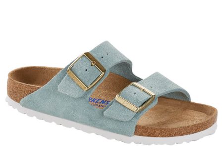 BIRKENSTOCK ARIZONA SFB SUEDE LT BLUE For Cheap