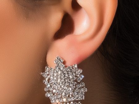 BURST TEARDROP EARRING Cheap