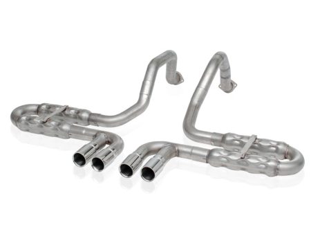 Stainless Works 1997-04 Corvette C5 2-1 2in Axleback Quad Rolled Edge Tips Discount