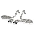 Stainless Works 1997-04 Corvette C5 2-1 2in Axleback Quad Rolled Edge Tips Discount