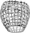 Birdcage Stool Silver Fashion