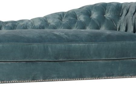 Bibiano Chaise Velvet Blue Discount