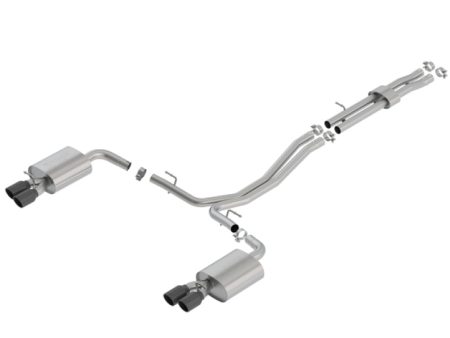 Borla 18-19 Ford Explorer Sport 3.5L 2.5in 2.25in Diameter S-Type Exhaust Black Chrome 3.5in Tip Online Sale