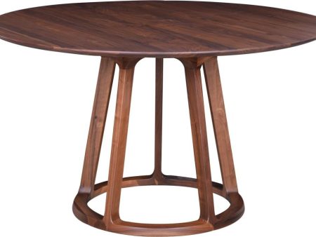 Aldo Round Dining Table Walnut Fashion