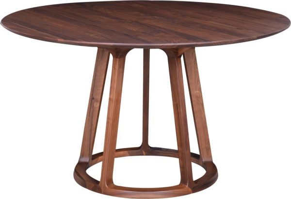 Aldo Round Dining Table Walnut Fashion