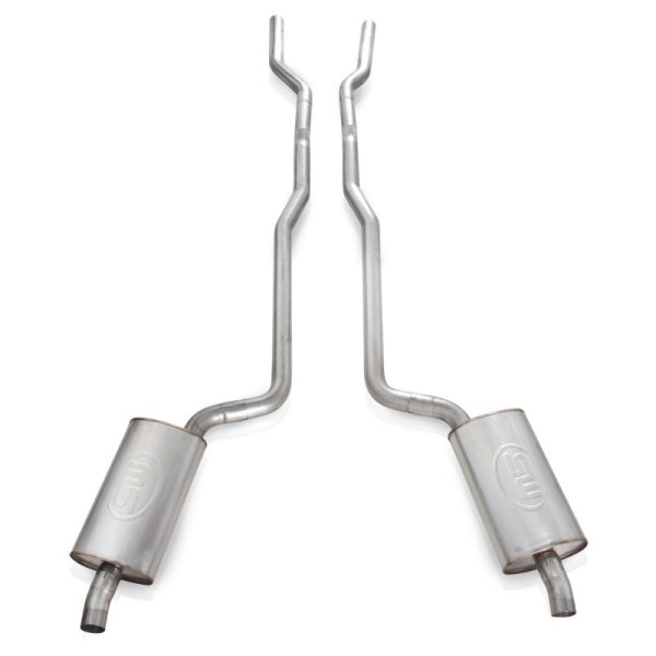 Stainless Works 1968-72 Corvette Exhaust SB 2-1 2in Factory Style Mufflers For Discount