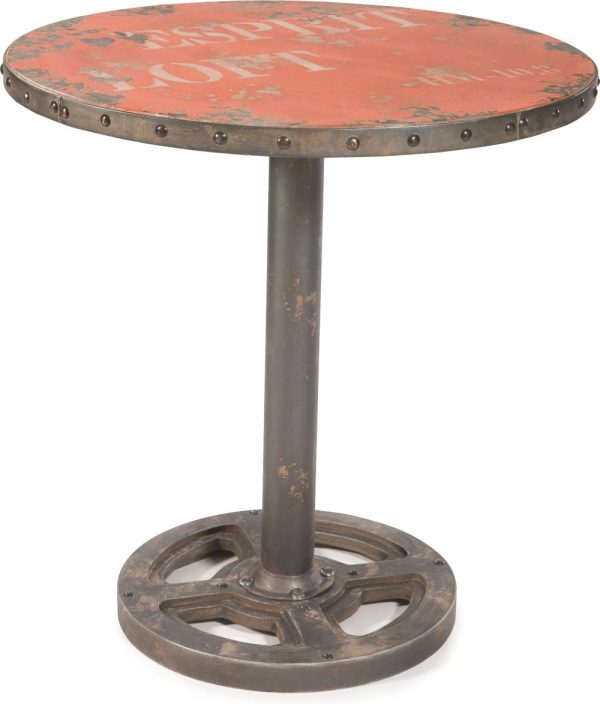 Wheel Table Round Orange For Sale