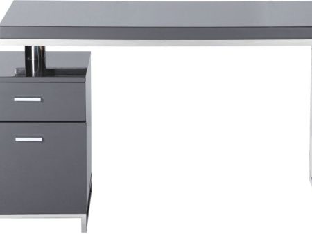 Martos Desk Grey For Cheap