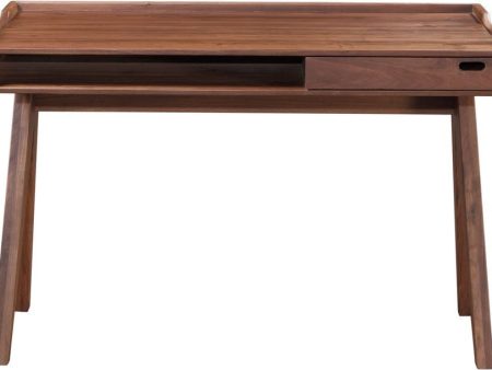 Daffy Desk Walnut For Discount