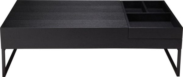 Ainsley Coffee Table W Flip Tray Black Fashion