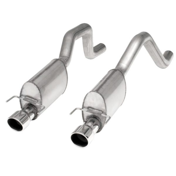 Stainless Works 2006-13 Corvette C6ZO6 ZR1 3in Axleback S-Tube Mufflers Dual 4in Rolled Edge Tips Supply