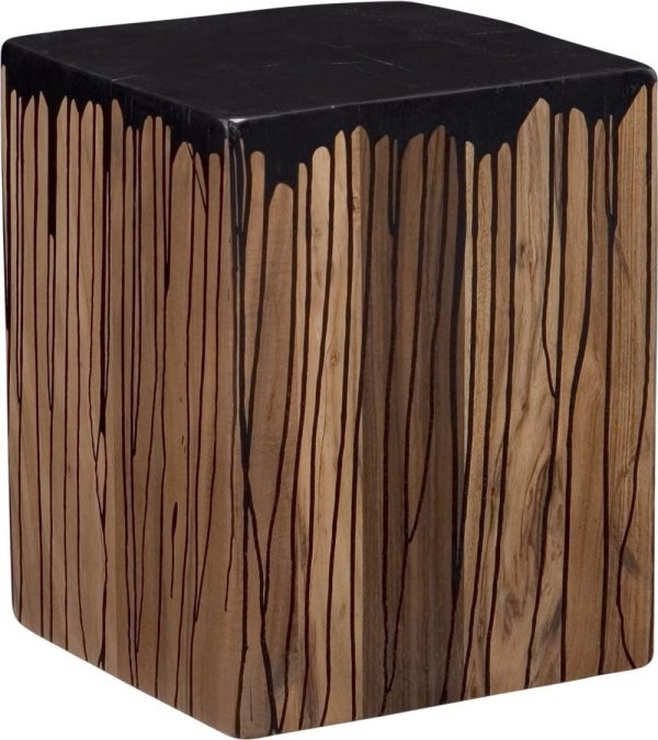 Slice Square Stool Black Supply